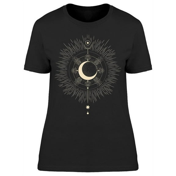 Set Of Moon Phases Art T-Shirt Women -Image by Shutterstock, Female Small