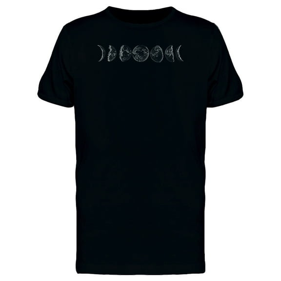 Set Of Moon Phases Stages T-Shirt Men -Image by Shutterstock, Male 3X-Large