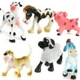 thumbnail image 1 of Set Of S Vivid Design Lifelike Shaped Farm Animals Model Kids Children Toy Gift Multi-Color, 1 of 10
