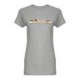 thumbnail image 1 of Set Of Smiling Pastry Shaped T-Shirt Women -Image by Shutterstock, Female Large, 1 of 2