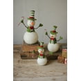 thumbnail image 1 of SET OF THREE FELT SNOWMEN HOLDING CANDYCANES, 1 of 1