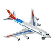 Set Of Toy Commercial Airplanes Pull Cord & Play With Kids