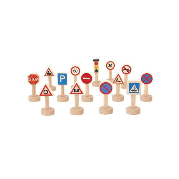 PlanToys Set Of Traffic Signs Lights