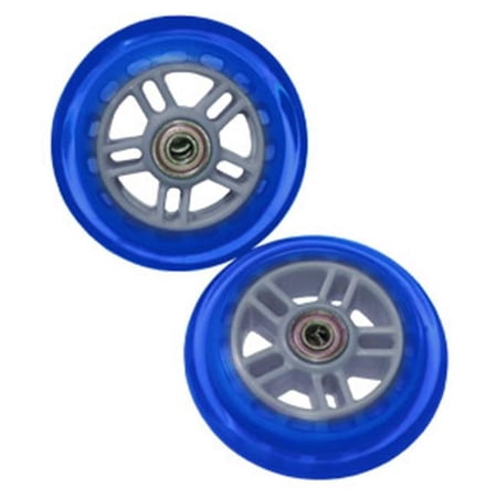 Set Of Two 98MM Replacement Wheels For A And A2 Kick Scooter - Blue