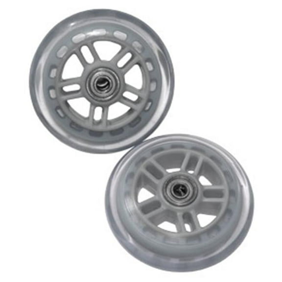 Set Of Two 98MM Replacement Wheels For  A And A2 Kick Scooter - Clear