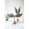 thumbnail image 1 of SET OF TWO HAND HAMMERED ANGEL WINGS ON CAGED BASES, 1 of 1