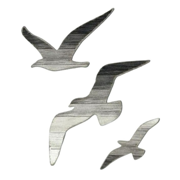 Set Of Wooden Seagull Decoration Marine Wall Art Coastal Beach Ornaments For Nautical Home