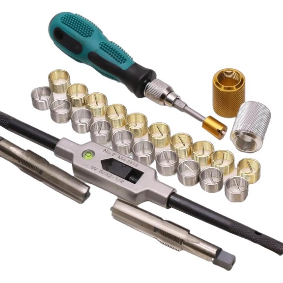 Set Repair Thread9/16 inch Bicycle Thread Tapping Device Cycle Crank Saver Kit Pedal Thread Repair Tap Universal Thread Tool