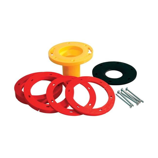 SetRite Toilet Flange Extender Kit Red & Yellow