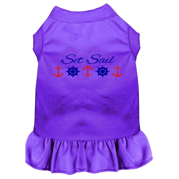 Set Sail Embroidered Dog Dress