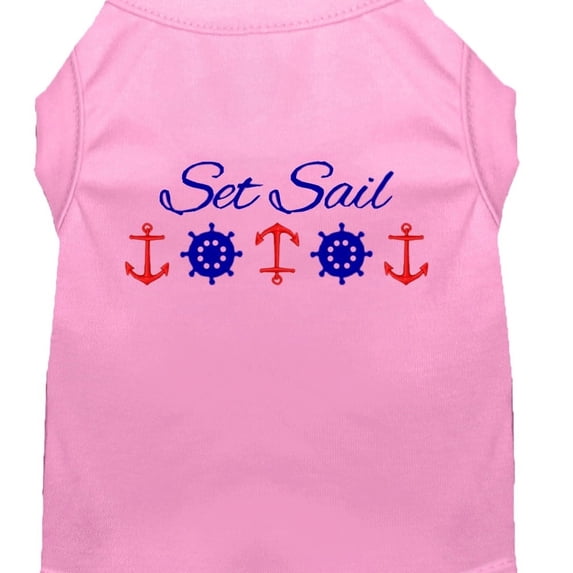 Set Sail Embroidered Dog Shirt
