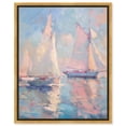 thumbnail image 1 of Set Sail Sailing Wall Art Canvas Wall Art by Art Remedy, Gold Floater Frame, 25.5" x 31.5", 1 of 7