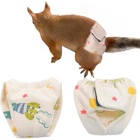 Set Sanitary Pantie for Hamster,Reusable Washable Squirrel Diapers,Guinea Pig Diapers,Small Pet Supplies,Small Pet Outdoor Supplies, for Squirrel,Chinchilla,Hamsters,Hedgehog.