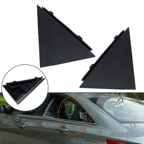 Set Side Rear Door Pillar Triangle Molding Cover Fit For Hyundai Sonata 2009-14