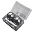 thumbnail image 1 of Set Stainless Steel Reusable Metal Ice Cubes Cooler Round Set for Drinks and Bars, 1 of 5