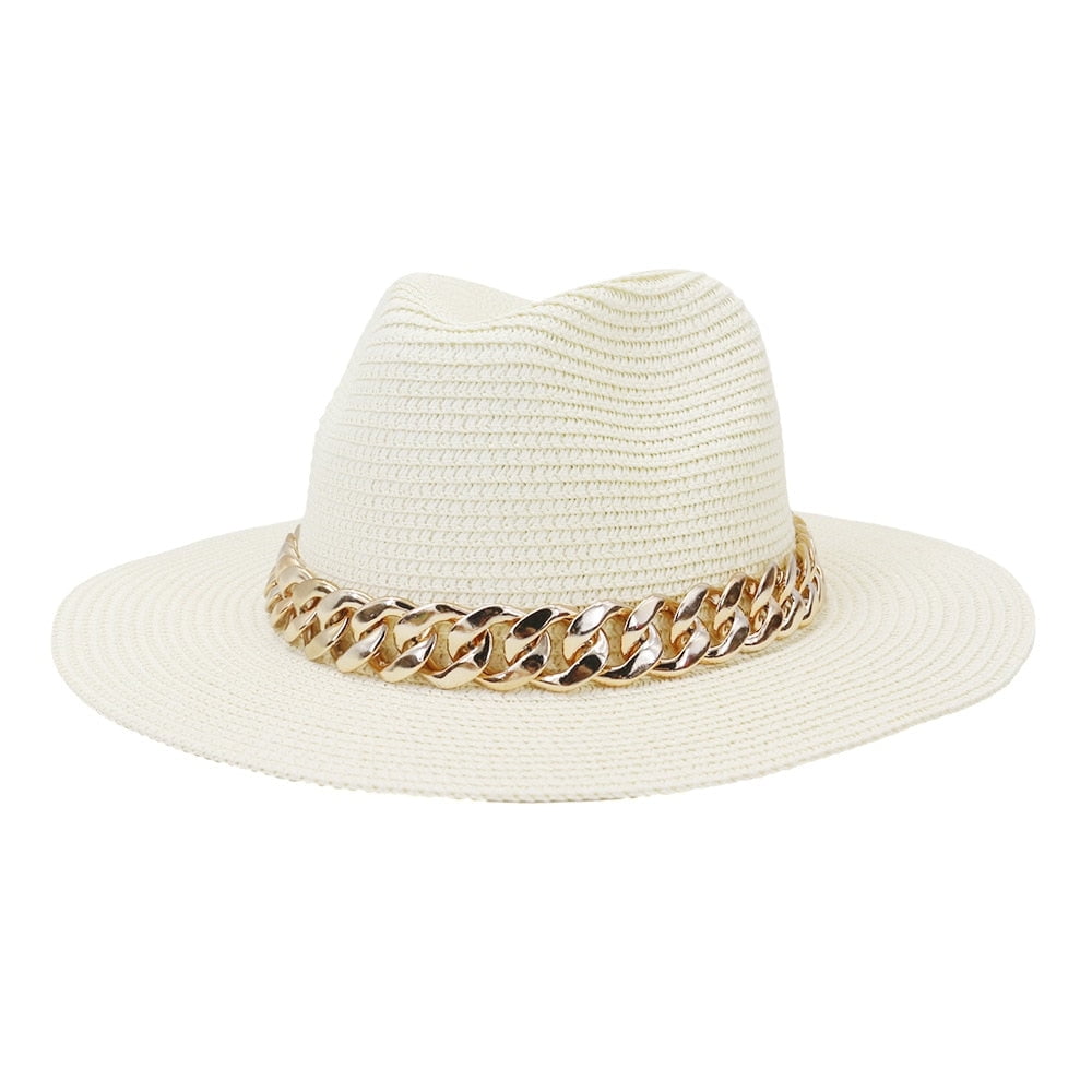 Set Straw Hat and Bag for woman Pure hand woven Retro elegant and