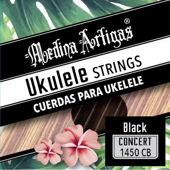 Set String Medina Artigas UKULELE Concert Black Nylon Hawaiian Tunning (1450CB)