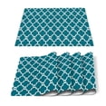 thumbnail image 1 of Set Table Mats Moroccan Green Geometric Printed Table Napkin Kitchen Accessories Home Party Decorative Placemats, 1 of 5