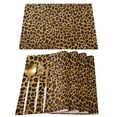 thumbnail image 1 of Set Table Mats Sexy Leopard Print Printed Cotton Linen Table Napkin Kitchen Accessories Home Party Decorative Placemats, 1 of 5