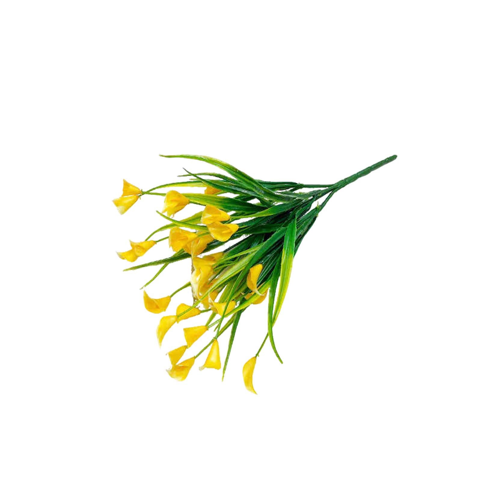 Set of Three Artificial Calla Lily Stems, Realistic Plastic and Silk ...