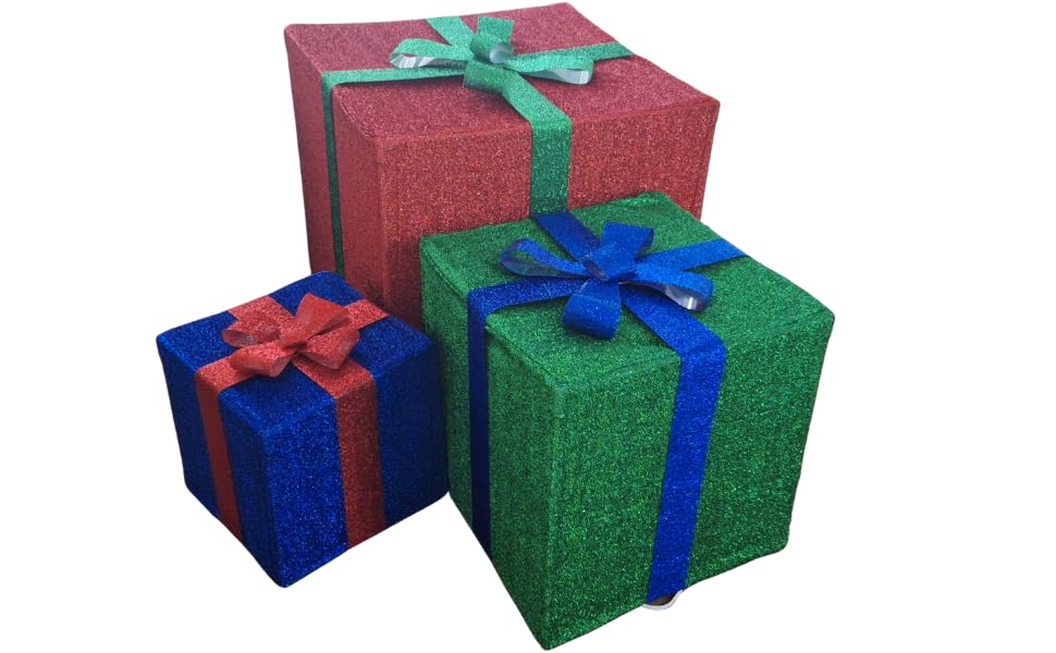 Set of Three Outdoor Lighted Decorate Your Home with These Large ...