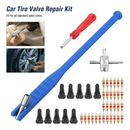 KEX Pack Of 20 Double Seal Inflate-Through Valve Caps For Trucks, RV | Hardened Steel 410-D