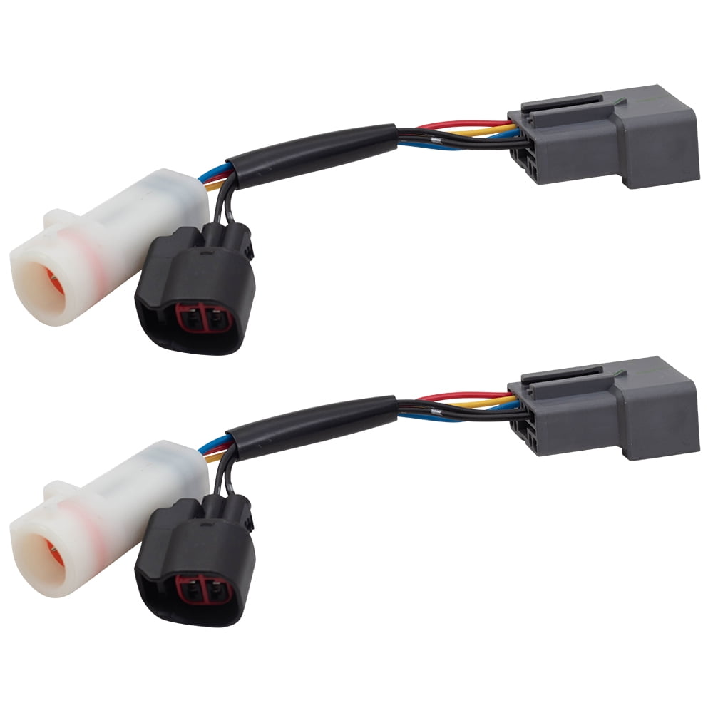 Set Tow Mirror Upgrade Adapters Harness Connectors w/ Power Heat Replacement for 9907 F250