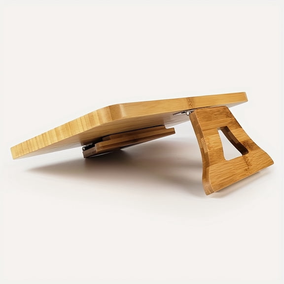 Set of Two Portable Bamboo Folding Sofa Tables with Storage Tray, Multi-Functional and Stable for Snacks, Drinks, and Devices in Living Room Organization