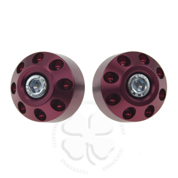 Set Universal 8 Shooter 7/8 Motorcycle Handle Bar Ends 22mm Plugs Caps Sliders