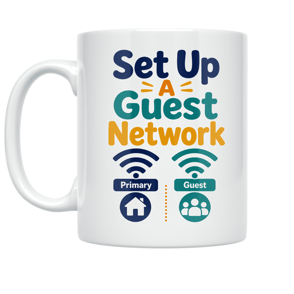 Set Up A Guest Network - Tech Enthusiast - 11 oz Ceramic Coffee Mug