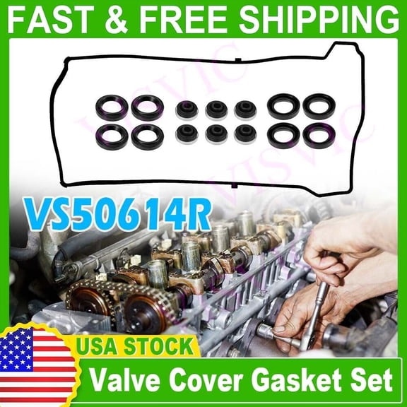 Set Valve Cover Gaskets For Honda Civic Accord CR-V Element Acura RSX TSX CSX