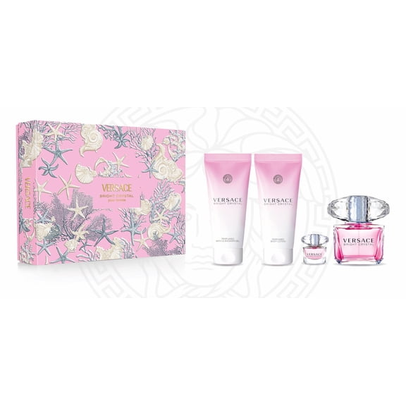 Bright Crystal 3 Oz Eau De Toilette Spray by Versace Gift Set for Women