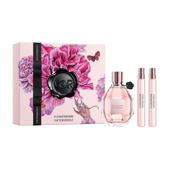 Set-Viktor&Rolf Flowerbomb 3pc. Set 3.4 edp spr/ .34 edp spr/ .34 edp spr