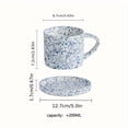 thumbnail image 1 of Set, Vintage Striped Teacup And Saucer, Ceramic Coffee Cup And Saucer Plate, Drinking Cups For Breakfast, Tea Party, Afternoon Tea, Home, Garden, Restaurant And More, Summer Winter Drinkware, Gifts, 1 of 9