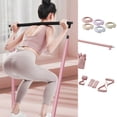 thumbnail image 1 of Set With Adjustable Resistance Bands Home Fitness Kit For Strength Training Stretching Yoga Workout, 1 of 7