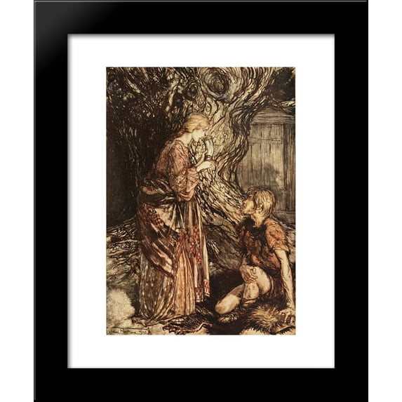 Set it first to thy lips 20x24 Framed Art Print by Rackham, Arthur