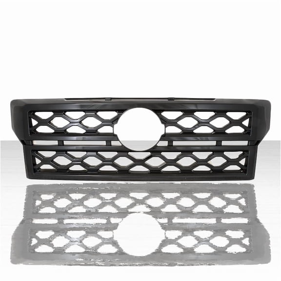 Set of 1 Clip-On Grille Overlay for 2022-2025 Nissan Frontier S - Gloss Black