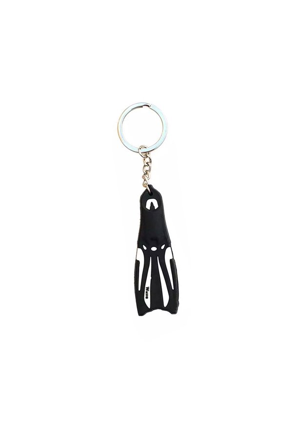 Set of 1 Delicate Flippers Key Chain Creative Silicone Diving Flippers Keyring Elegant Key Holder for Diver
