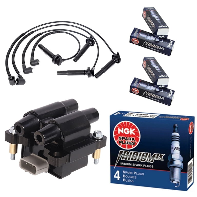 Engine Tune Up Kit Ignition Coils w/ Wires & Spark Plugs for Forester Impreza