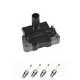 thumbnail image 1 of Set of 1 ISA Ignition Coil and 4 NGK Spark Plugs Compatible with 1995-2004 Nissan Tsubame 1.6L L4 1597cc  Replacement for UF371, 1 of 1
