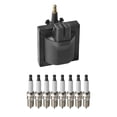 thumbnail image 1 of Set of 1 ISA Ignition Coil and 8 ISA Spark Plugss For 1992 Chevrolet K3500 5.7L V8 Replacement for DR37, 1 of 4