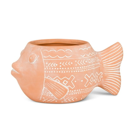 Set of 1 Large Wide Fish Planter