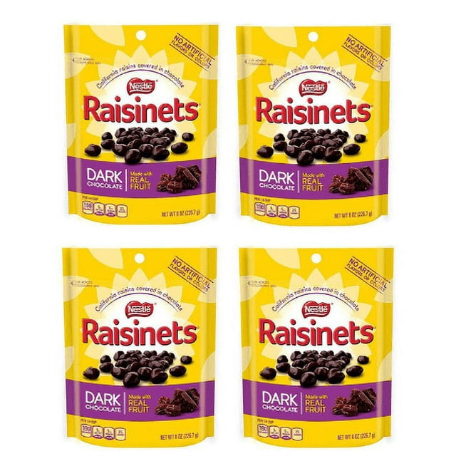 Set of 1 Dark Chocolate 8 oz. Standup Bag (4 Pack) Dark Choc Dark Chocolate