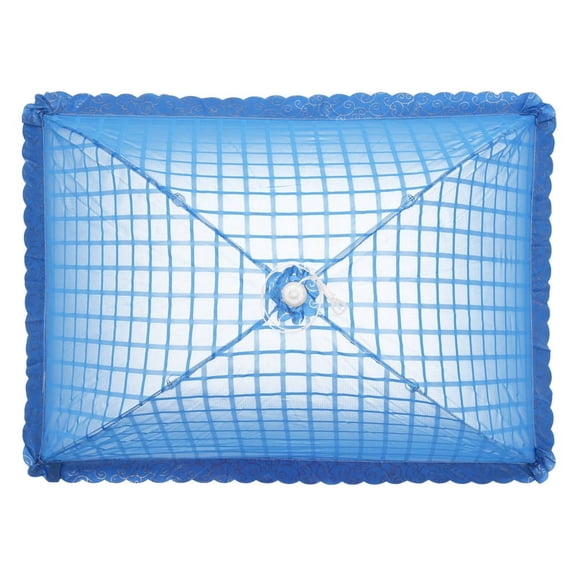 Set of 1 Square Mesh Screen Umbrella Food Cover Net Tents Reusable and Folding 72x51cm for Picnic/BBQ - K