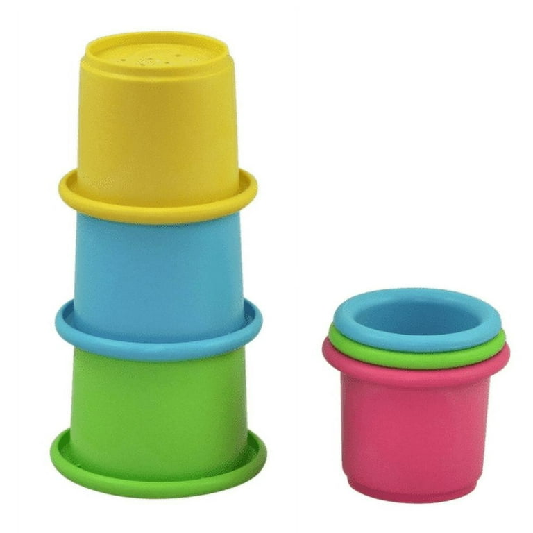 Set of 1- Stacking Cups Kids (6 pieces) 6-12 Months Toddlers 1-3 Stacking  Cups Baby Toy Stacking Cups for Kids Stacking Cups Game Made from Plants