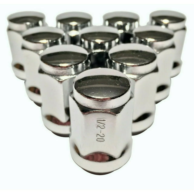 1/2x20 Lug Nuts 20-Pack Chrome Bulge Acorn Lug Nuts - 12x1.5 Thread, 3/4" (19mm) Hex, 60° Conical Seat Birlos Para Llantas - Foto 3