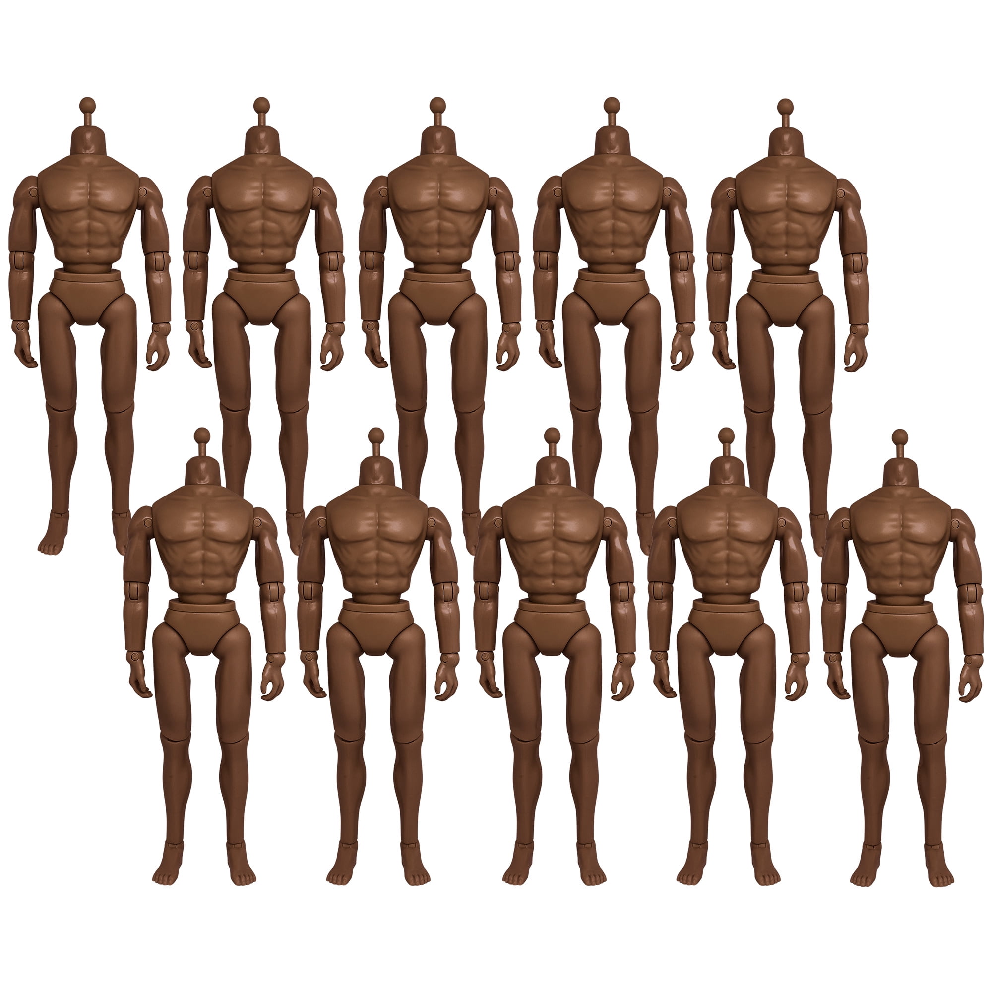 Set of 10 12 Inch 1/6th Scale Super Articulated Type S Male Action ...