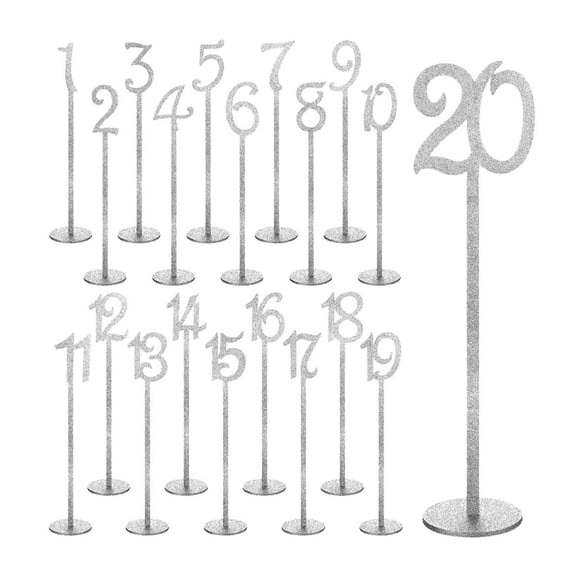 Set of 10/20pcs Table Stands Stylish and Functional Wooden Table Digit with Base Stand for Any Occasion