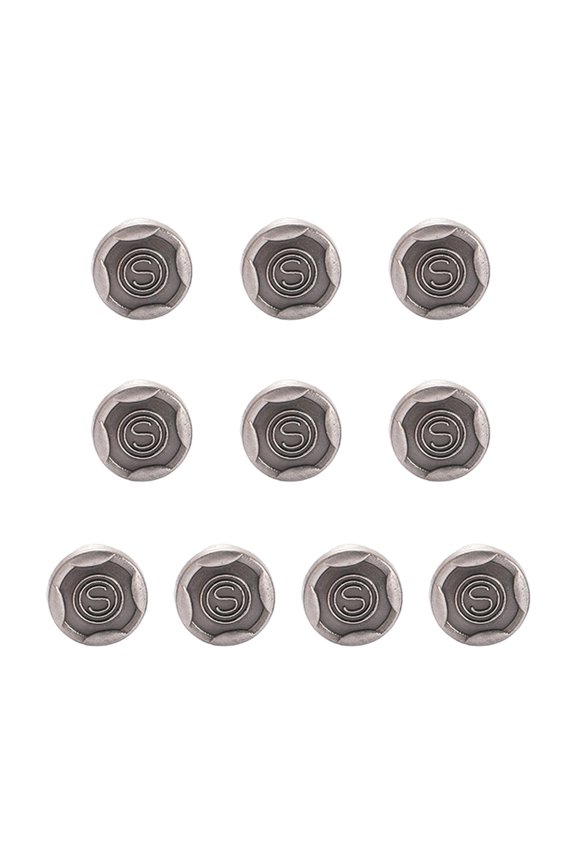 Set of 10 Alloy Detachable Sandals Rivets Screw Studs Rivets Buttons For Beachwear And Outdoor Footwear Replacement Part