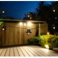thumbnail image 1 of Set of 10 Black Metal Caged Fisherman Lantern Summer Garden Patio Lights - Black Wire, 1 of 7